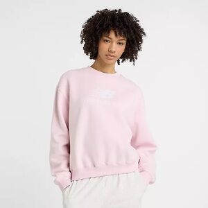 **NWT** New Balance Sport Essentials
Fleece Crewneck in Pink